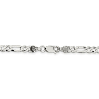 28" Sterling Silver 4.5mm Lightweight Flat Figaro Chain Necklace