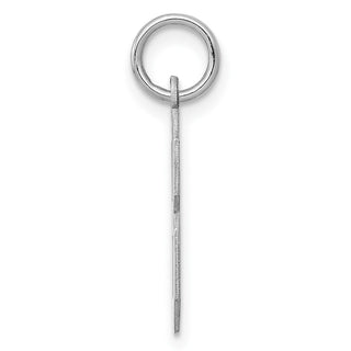 Sterling Silver Rhodium-plated Medium Polished Number 8 Charm