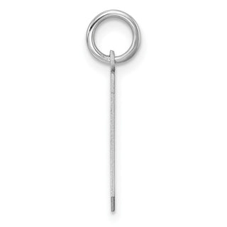 Sterling Silver Rhodium-plated Medium Polished Number 9 Charm
