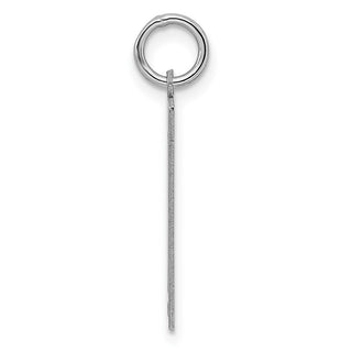 Sterling Silver Rhodium-plated Medium Polished Number 11 Charm