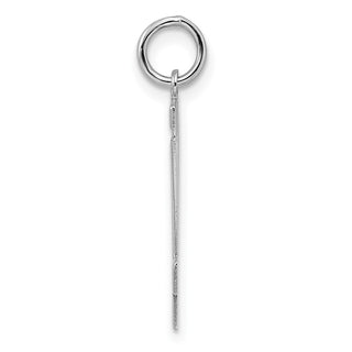 Sterling Silver Rhodium-plated Medium Polished Number 14 Charm