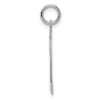 Sterling Silver Rhodium-plated Medium Polished Number 22 Charm