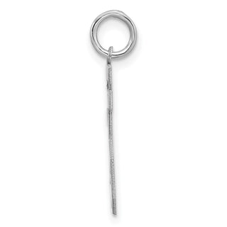 Sterling Silver Rhodium-plated Medium Polished Number 25 Charm