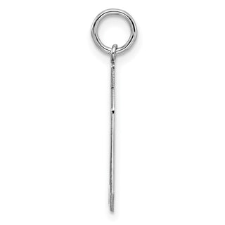 Sterling Silver Rhodium-plated Medium Polished Number 30 Charm