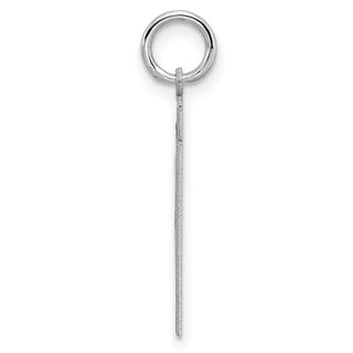 Sterling Silver Rhodium-plated Medium Polished Number 31 Charm
