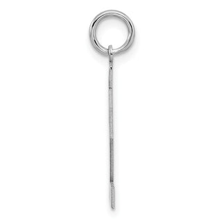 Sterling Silver Rhodium-plated Medium Polished Number 32 Charm