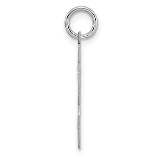 Sterling Silver Rhodium-plated Medium Polished Number 33 Charm