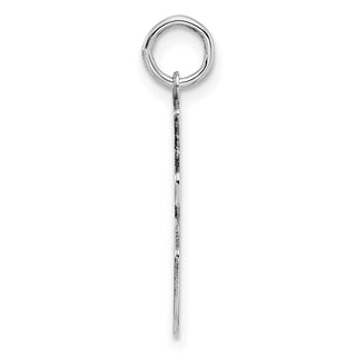 Sterling Silver Rhodium-plated Medium Polished Number 36 Charm