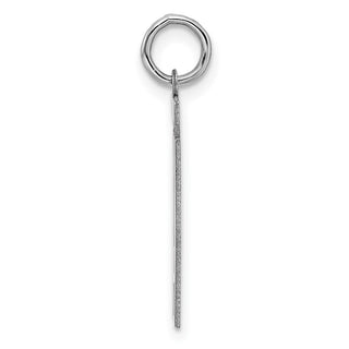 Sterling Silver Rhodium-plated Medium Polished Number 41 Charm