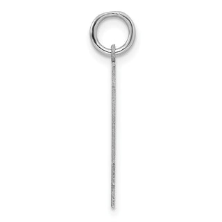 Sterling Silver Rhodium-plated Medium Polished Number 44 Charm