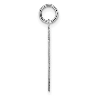 Sterling Silver Rhodium-plated Medium Polished Number 51 Charm