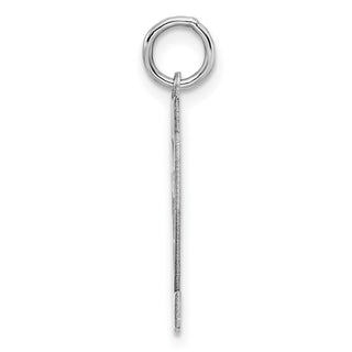 Sterling Silver Rhodium-plated Medium Polished Number 62 Charm