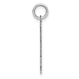 Sterling Silver Rhodium-plated Medium Polished Number 64 Charm