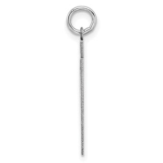 Sterling Silver Rhodium-plated Medium Polished Number 67 Charm