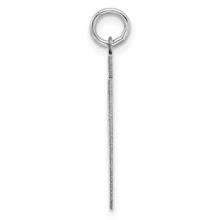 Sterling Silver Rhodium-plated Medium Polished Number 67 Charm