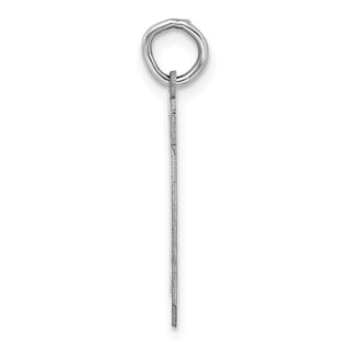 Sterling Silver Rhodium-plated Medium Polished Number 70 Charm