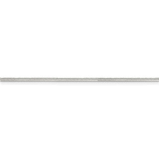 30" Sterling Silver 1.25mm Octagonal Snake Chain Necklace