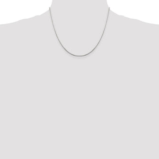 18" Sterling Silver 1.25mm Octagonal Snake Chain Necklace