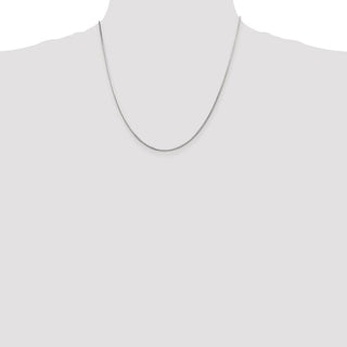 20" Sterling Silver 1.25mm Octagonal Snake Chain Necklace