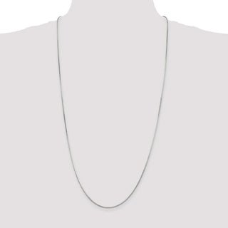 30" Sterling Silver 1.25mm Octagonal Snake Chain Necklace