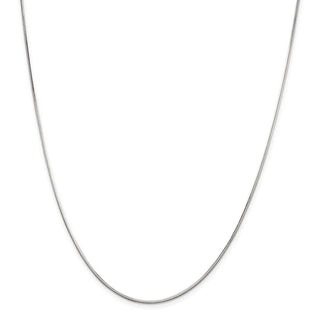30" Sterling Silver 1.25mm Octagonal Snake Chain Necklace