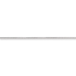30" Sterling Silver 1.5mm Octagonal Snake Chain Necklace