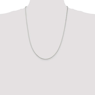 24" Sterling Silver 1.5mm Octagonal Snake Chain Necklace