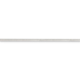 30" Sterling Silver 1.65mm Octagonal Snake Chain Necklace
