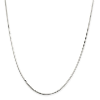 30" Sterling Silver 1.65mm Octagonal Snake Chain Necklace