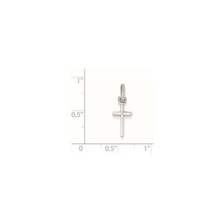 Sterling Silver Rhodium-plated Cross Charm QP1135