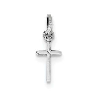 Sterling Silver Rhodium-plated Cross Charm QP1135