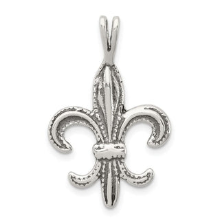 Sterling Silver Fleur De Lis Pendant QP1144