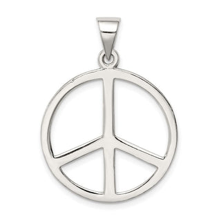 Sterling Silver Peace Symbol Pendant