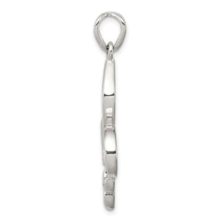 Sterling Silver Cut-Out Fleur De Lis Pendant