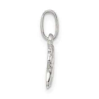 Rhodium-Plated Sterling Silver Childs Polished Pony Pendant
