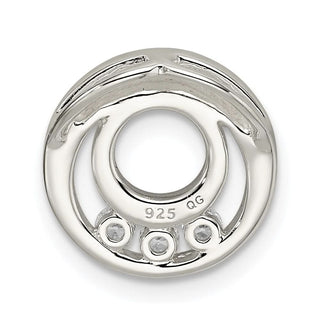 Sterling Silver CZ Slide Pendant QP4938