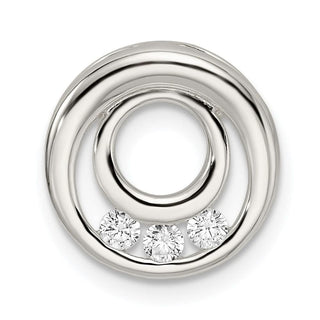 Sterling Silver CZ Slide Pendant QP4938
