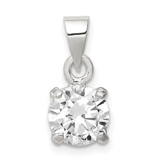 Sterling Silver CZ Pendant QP807
