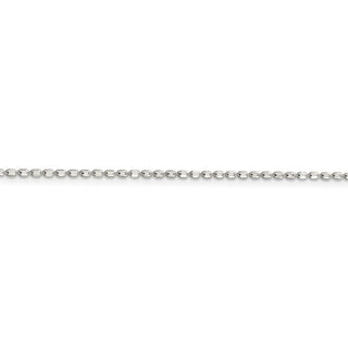 20" Sterling Silver 1.5mm Fancy Beaded Chain Necklace QPE12