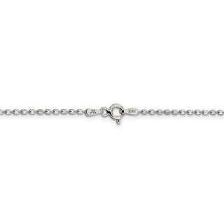20" Sterling Silver 1.5mm Fancy Beaded Chain Necklace QPE12