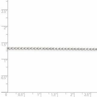 24" Sterling Silver 1.5mm Fancy Beaded Chain Necklace