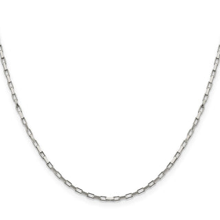24" Sterling Silver 1.65mm Elongated Box Chain Necklace