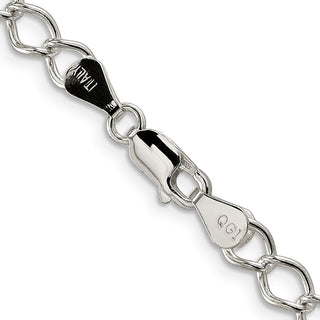 20" Sterling Silver 5.75mm Fancy Open Curb Chain Necklace