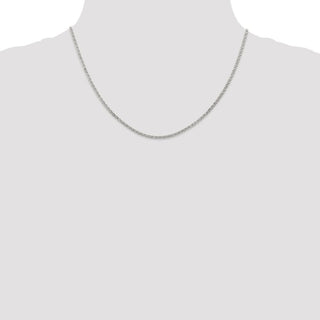18" Sterling Silver 2mm Fancy Anchor Pendant Chain Necklace