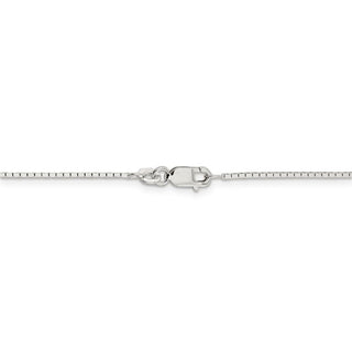 30" Sterling Silver 1mm Mirror Box Chain Necklace