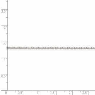 30" Sterling Silver 1mm Mirror Box Chain Necklace