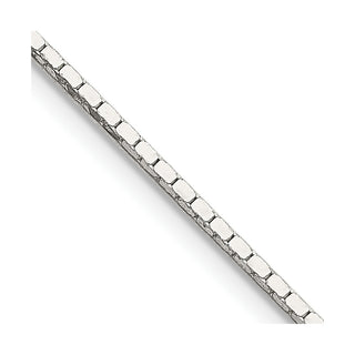 18" Sterling Silver 1mm Mirror Box Chain Necklace