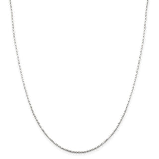 30" Sterling Silver 1mm Mirror Box Chain Necklace