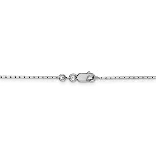 30" Sterling Silver 1.25mm Mirror Box Chain Necklace