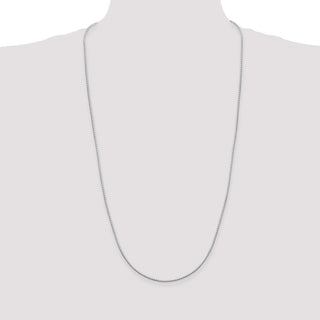 30" Sterling Silver 1.25mm Mirror Box Chain Necklace